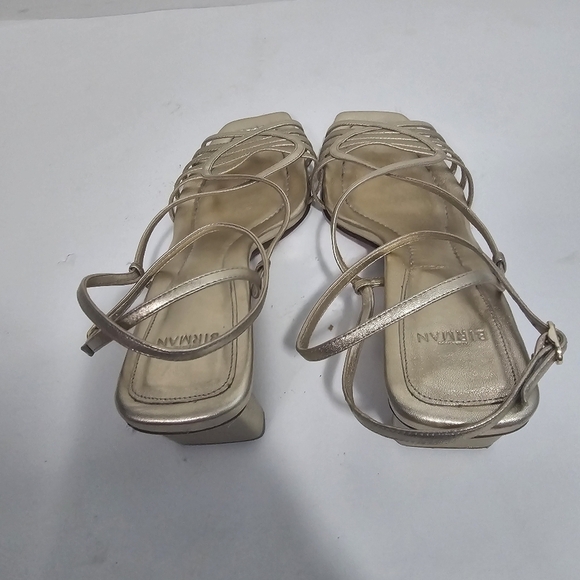 Alexandre Birman Naya Slingback Gold Strappy Heeled Sandal Metalic Evening Holid - Picture 8 of 12